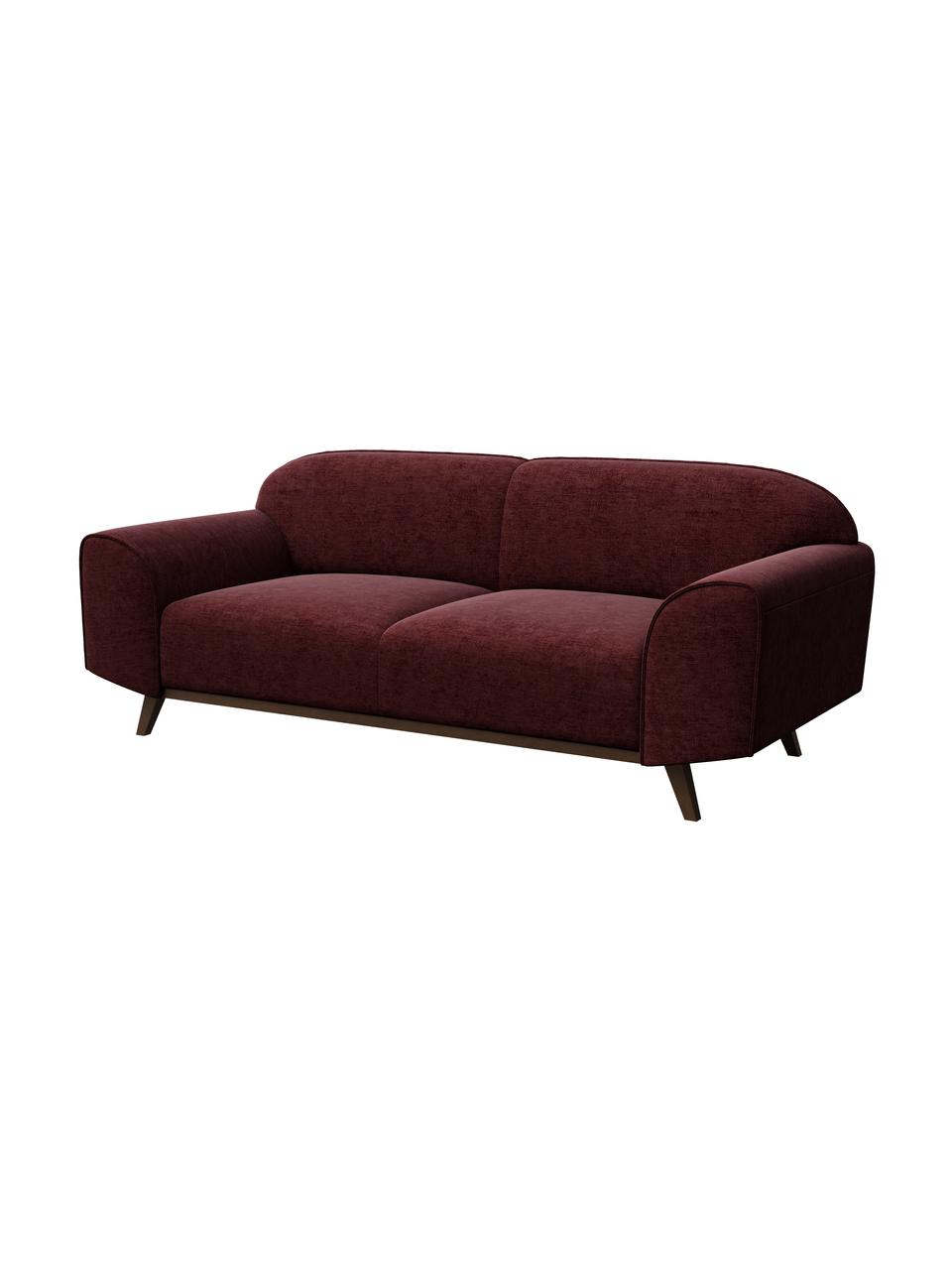 Sofa z Zero Spot System  Nesbo (2-osobowa), Tapicerka: 100% poliester z Zero Spo, Nogi: metal lakierowany, Ciemny czerwony, S 193 x G 83 cm