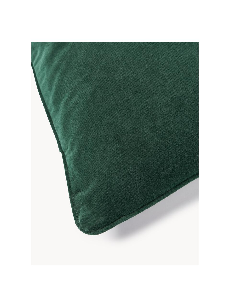 Housse de coussin en velours Dana, 100 % coton

Le matériau est certifié STANDARD 100 OEKO-TEX®, 21.HCN.84376, Hohenstein, Vert foncé, larg. 40 x long. 40 cm