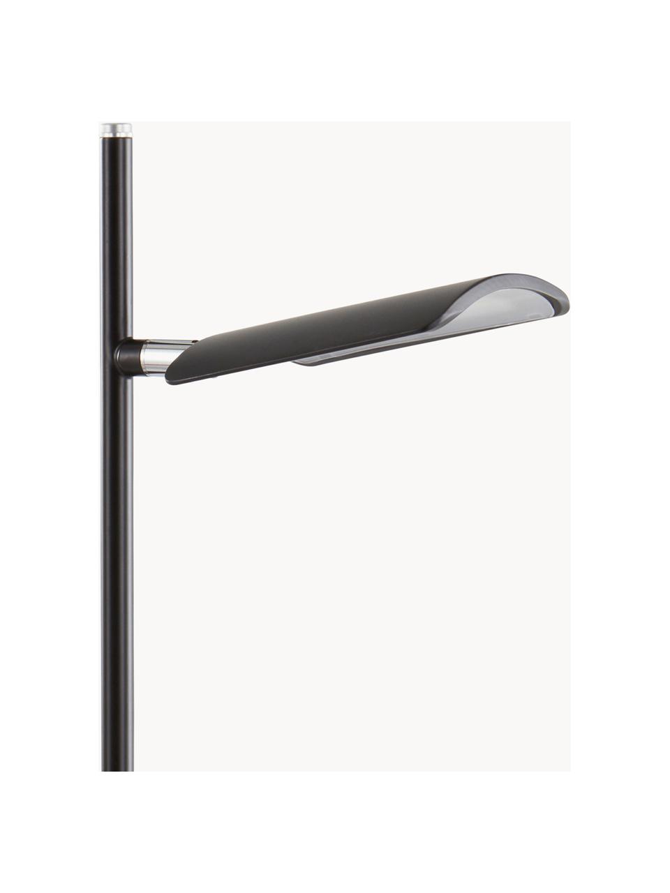 Dimbare LED tafellamp Veneta, Lamp: gecoat metaal, Zwart, B 21 x H 46 cm