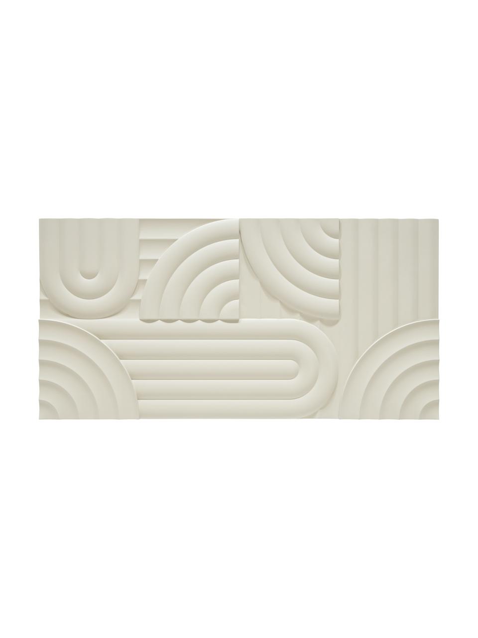 Decorazione da parete in legno beige Massimo, Pannello di fibra a media densità (MDF), Beige, bianco crema, Larg. 120 x Alt. 60 cm