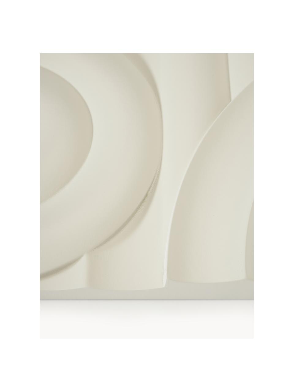 Wandobject Massimo, Vezelplaat met gemiddelde dichtheid (MDF), Lichtbeige, Ø 72 x D 2 cm