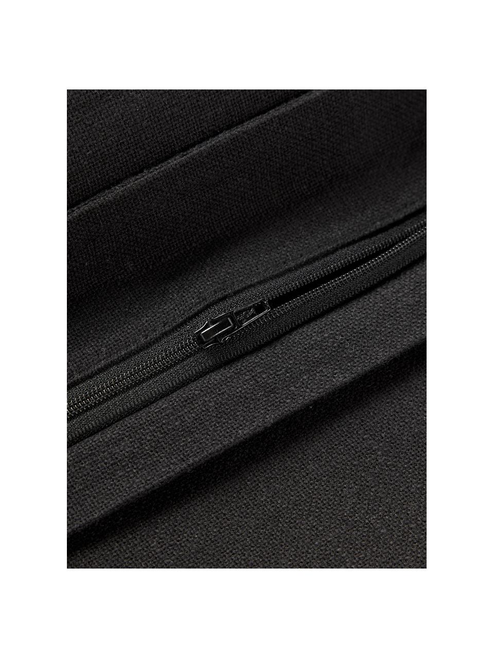 Bavlněný povlak na polštář Vicky, 100 % bavlna, Černá, Š 30 cm, D 50 cm