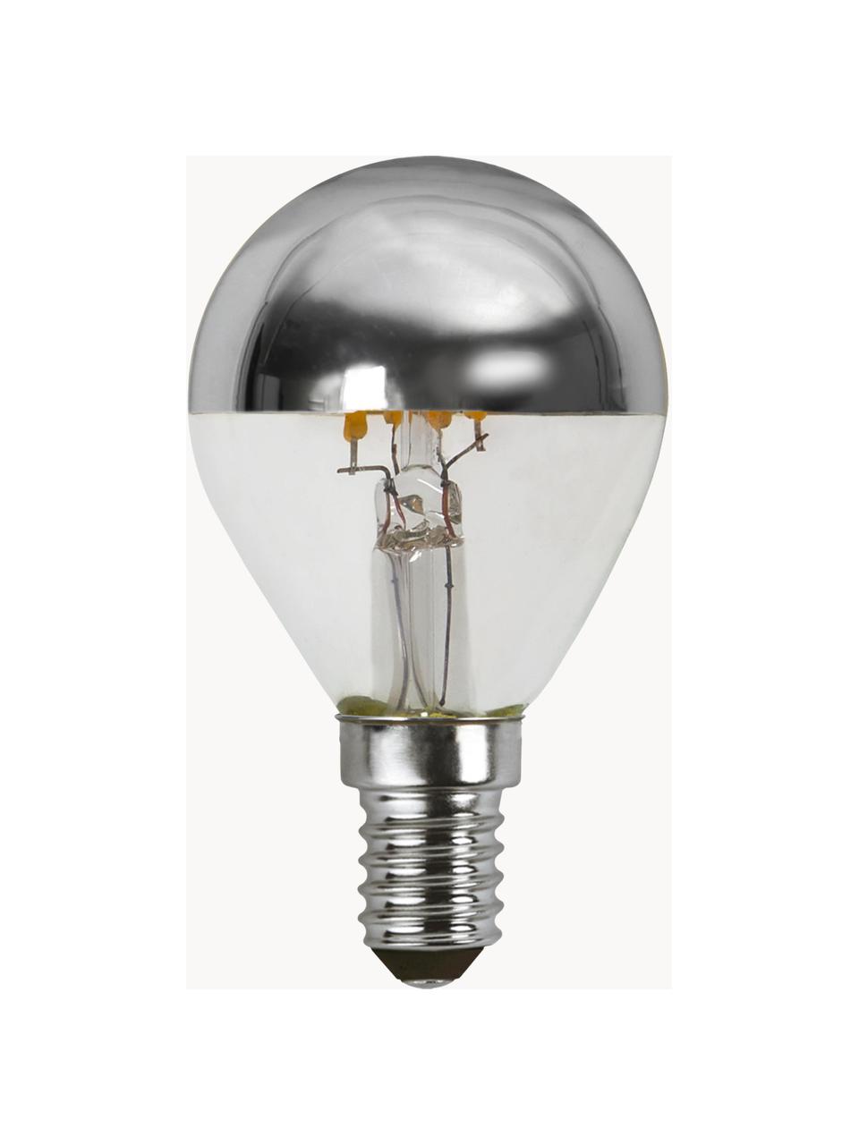 Ampoules E14, blanc chaud, intensité variable, 2 pièces, Argentée, transparent, Ø 5 x haut. 8 cm