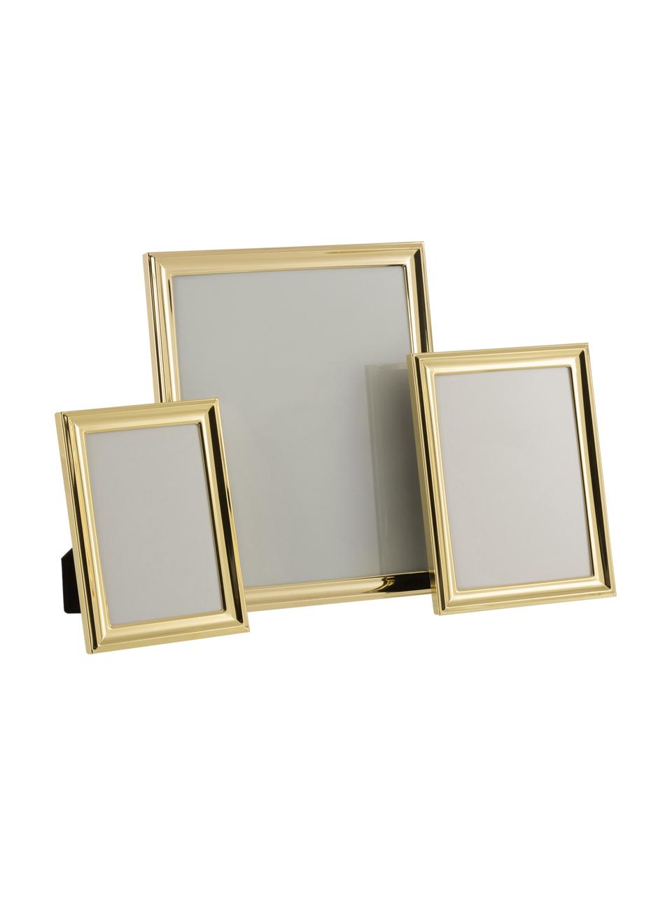 Fotolijstje Classy, Lijst: gecoat metaal, Goudkleurig, zwart, 10 x 15 cm