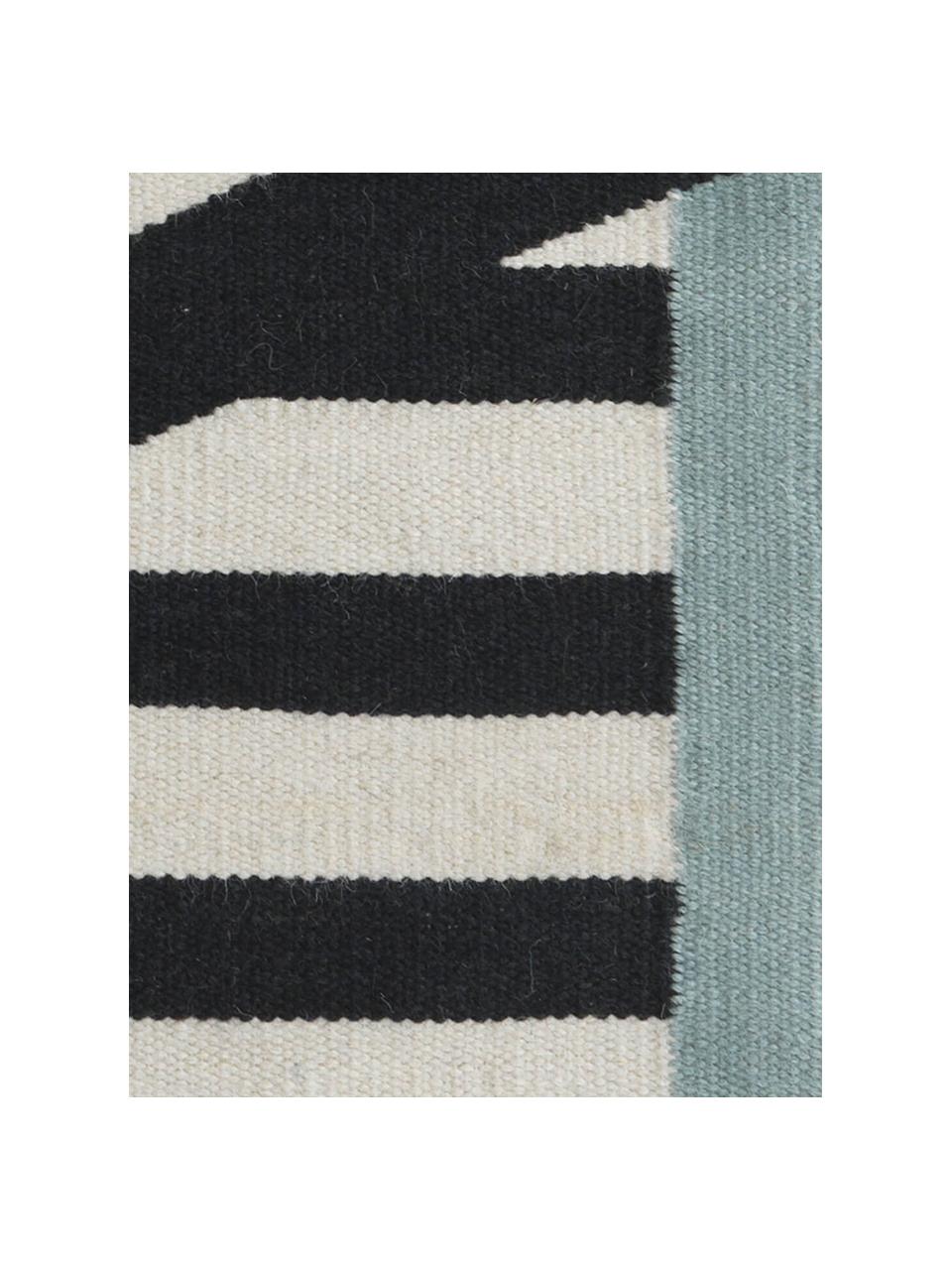 Alfombra artesanal de lana Stripes, 100% lana

Las alfombras de lana se pueden aflojar durante las primeras semanas de uso, la pelusa se reduce con el uso diario., Negro, beige, An 140 x L 200 cm (Tamaño S)