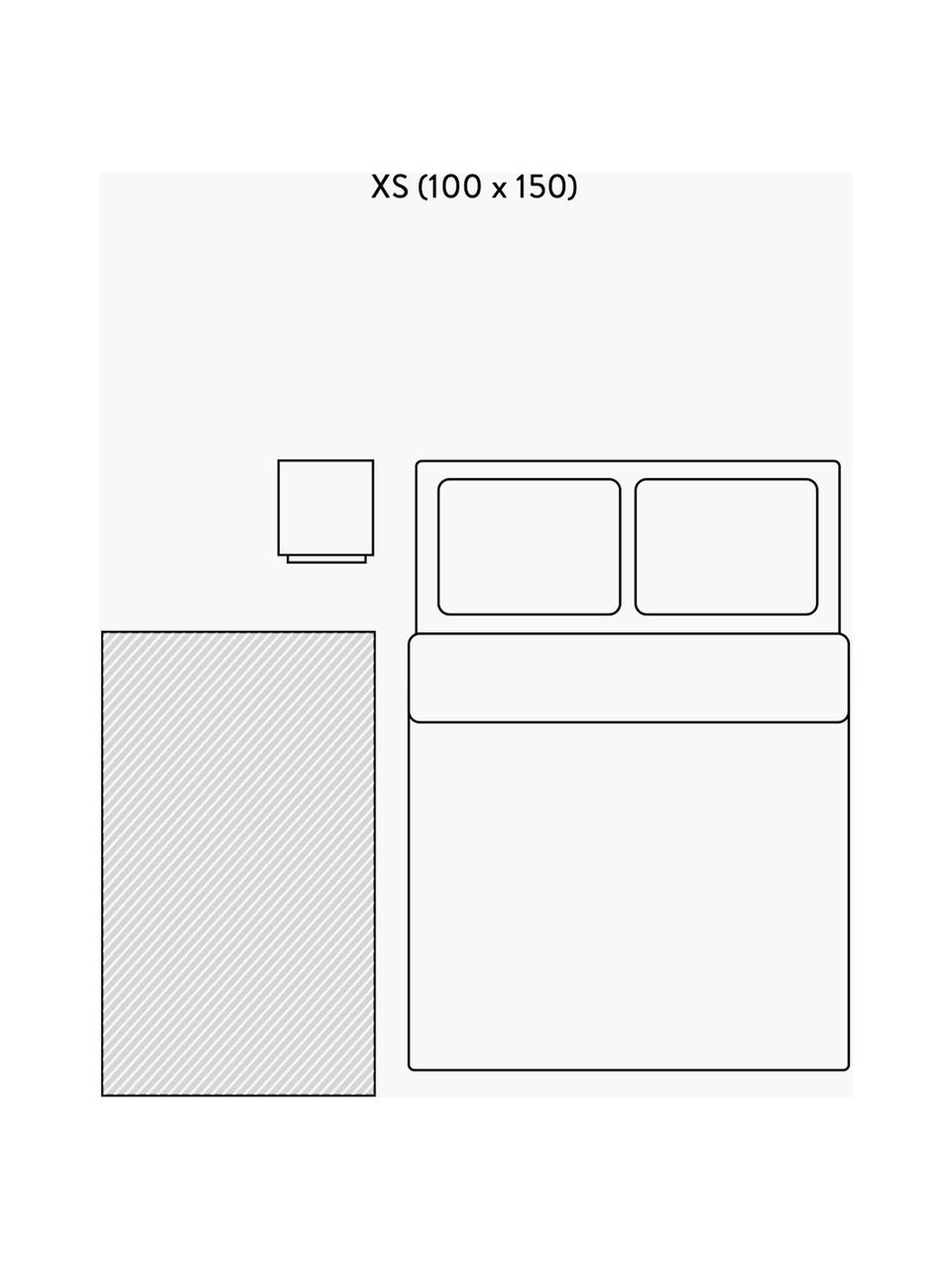 Kinderteppich Dennis, Baumwolle, Hellbeige, Grau, B 100 x L 150 cm (Grösse XS)