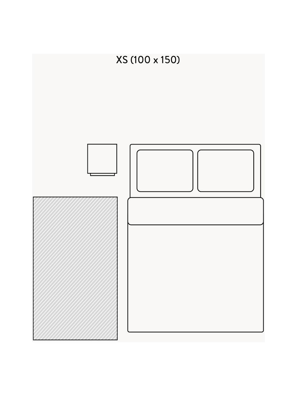 Kinderteppich Dennis, Baumwolle, Hellbeige, Grau, B 100 x L 150 cm (Größe XS)