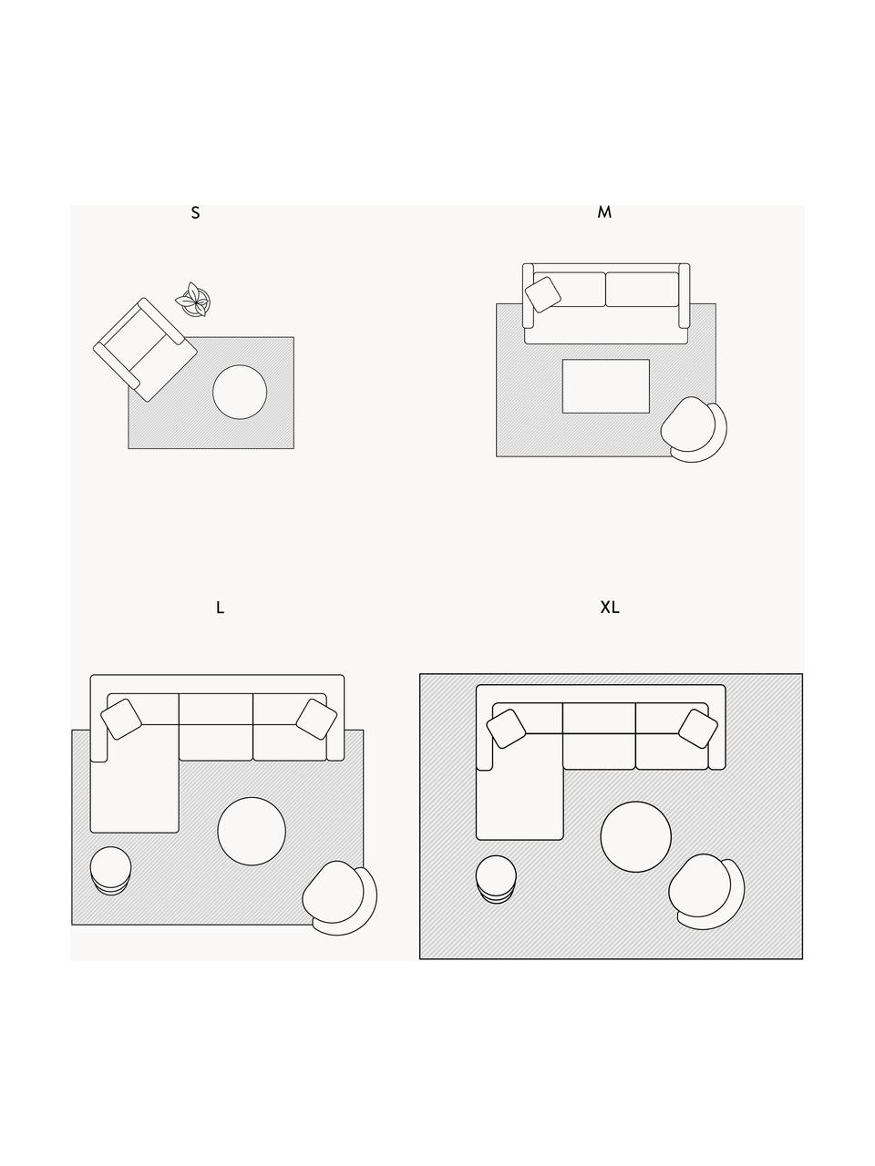 Kinderteppich Dennis, Baumwolle, Hellbeige, Grau, B 100 x L 150 cm (Größe XS)