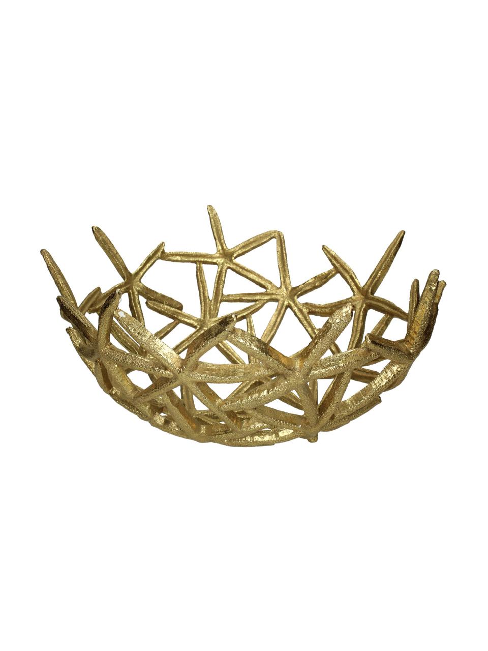 Miska dekoracyjna Seastar, Poliresing, Odcienie złotego, S 35 x G 36 cm