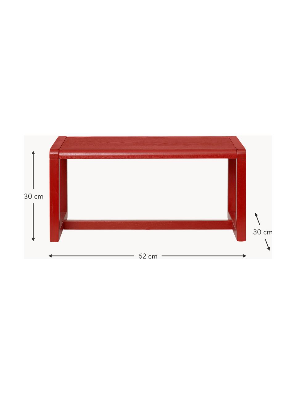 Banc en bois pour enfant Little Architect, Bois de frêne, placage en frêne, MDF

Ce produit est fabriqué à partir de bois certifié FSC® issu d'une exploitation durable, Rouge, larg. 62 x prof. 30 cm