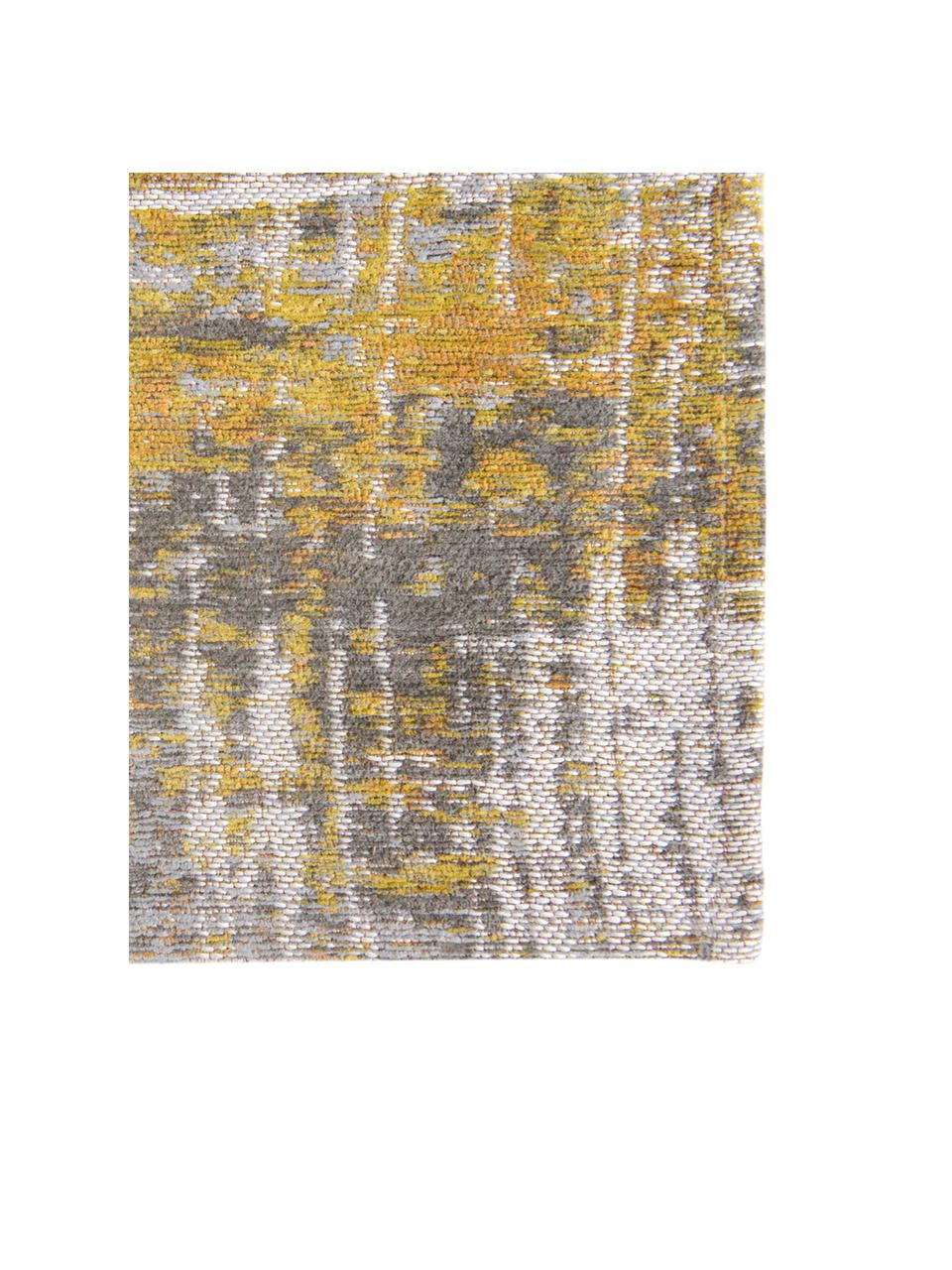 Tapis design Streaks, Jaune, gris, larg. 80 x long. 150 cm (taille XS)