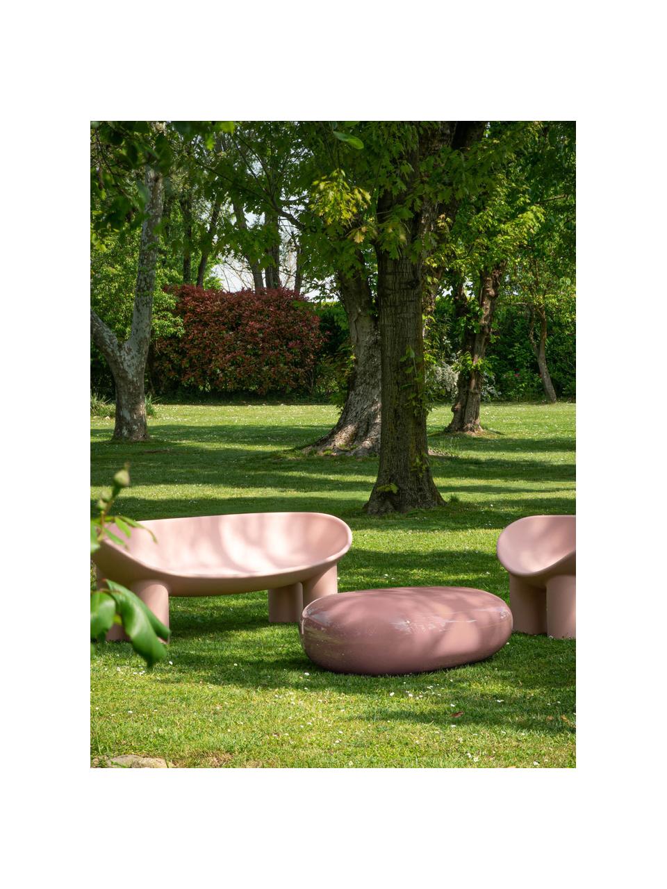 Divano 2 posti in plastica Roly Poly, Plastica, Rosa antico, Larg. 175 x Prof. 62 cm