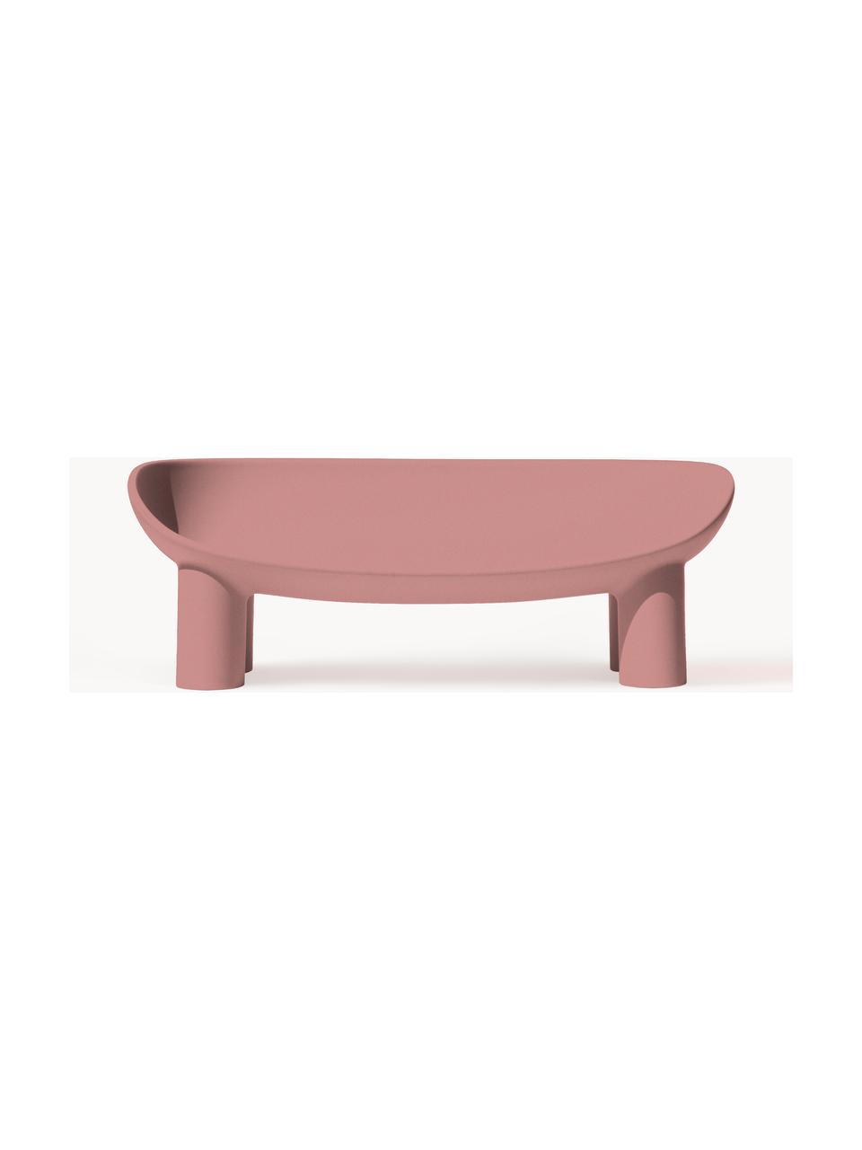 Canapé 2 places en plastique Roly Poly, Plastique, Vieux rose, larg. 175 x prof. 62 cm