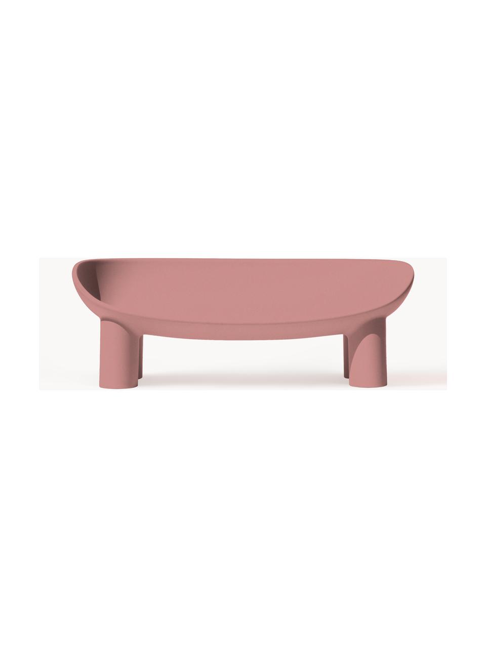 Sofá de plástico Roly Poly (2 plazas), Plástico, Rosa palo, An 175 x F 62 cm