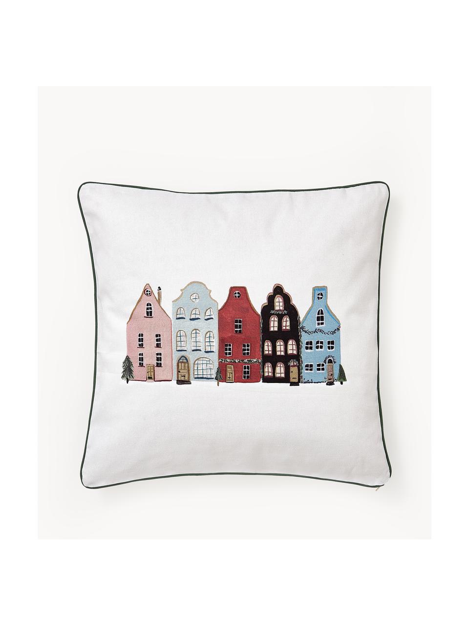 Housse de coussin 45x45 réversible Homecoming, 100 % coton, Multicolore, larg. 45 x long. 45 cm