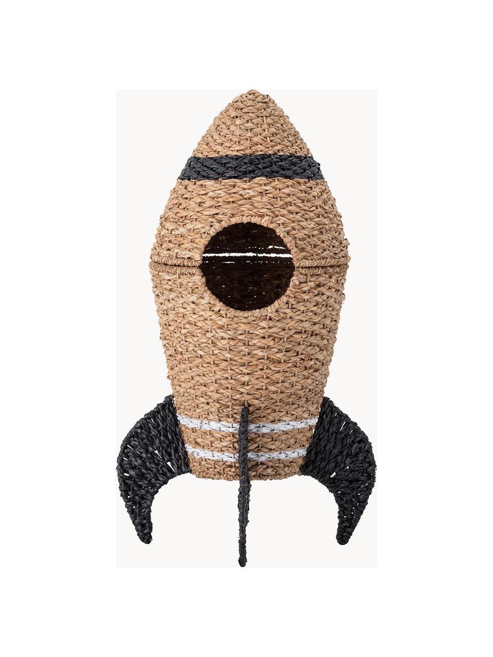 Panier de rangement enfant Cosmina, Algues, Beige, noir, blanc, Ø 40 x haut. 69 cm