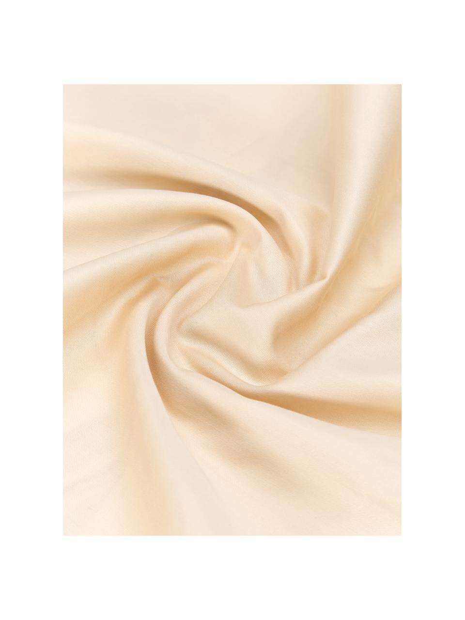 Funda de almohada de satén de algodón ecológico Aimee, diseño Candice Gray, Beige, rosa, An 45 x L 85 cm