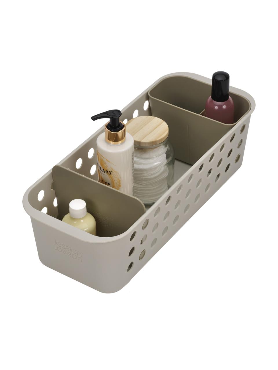 Skladovací koš EasyStore, Š 40 cm, Polypropylen, Světle béžová, Š 40 cm, H 16 cm