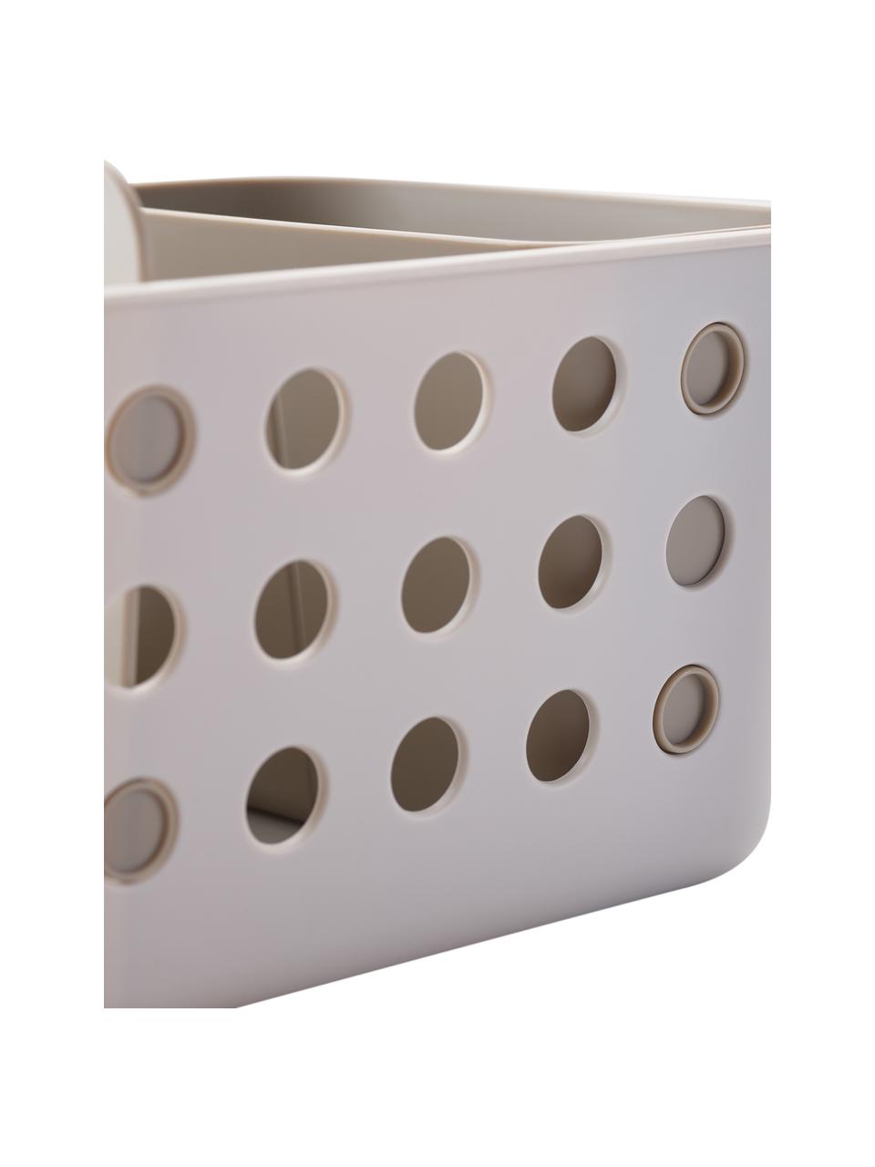 Panier de rangement EasyStore, larg. 40 cm, Polypropylène, Beige clair, larg. 40 x haut. 13 cm
