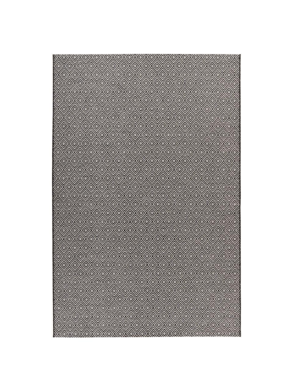 In- & Outdoor Teppich Nordic mit grafischem Muster, 100 % Polypropylen, Grautöne, B 160 x L 230 cm (Größe M)