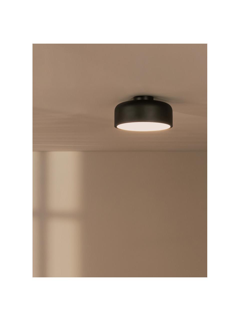 Lampa sufitowa z metalu Ole, Czarny, matowy, Ø 35 x W 18 cm