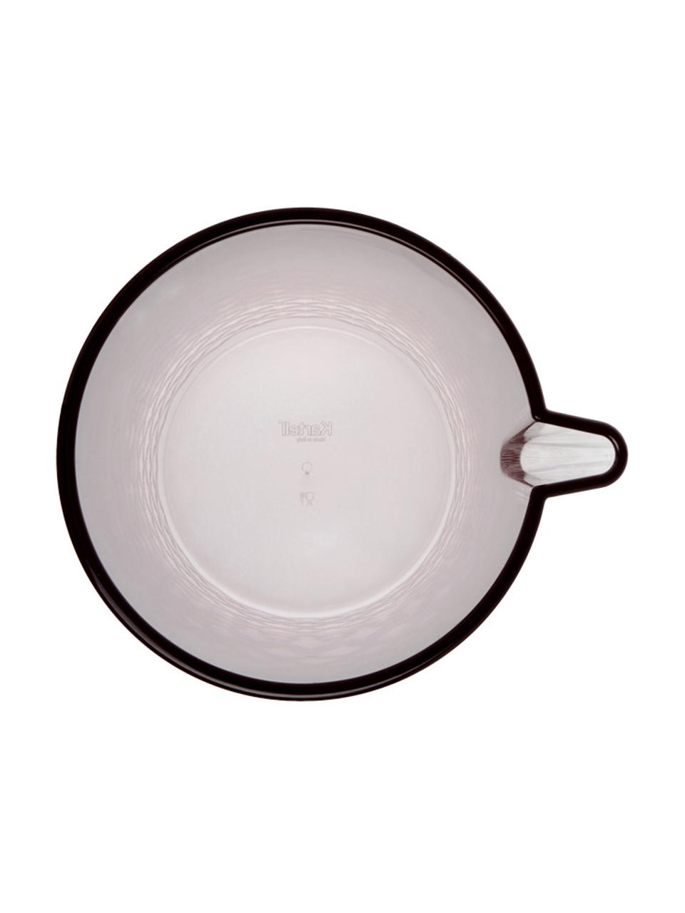 Caraffa acqua con motivo strutturato Jellies, 1,3 L, Plastica, Rosa chiaro, trasparente, 1.3 L