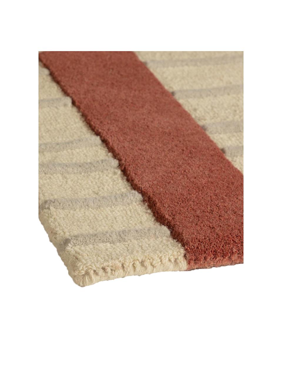 Vlnený koberec s geometrickým vzorom Bahiti, Viacfarebná