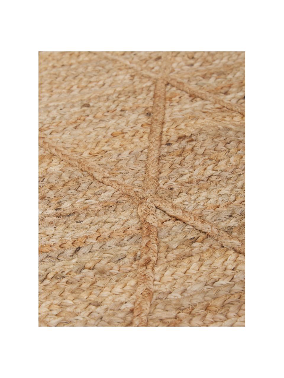 Handgefertigter Jute-Teppich Jason, 100% Jute, Beige, B 80 x L 150 cm (Größe XS)