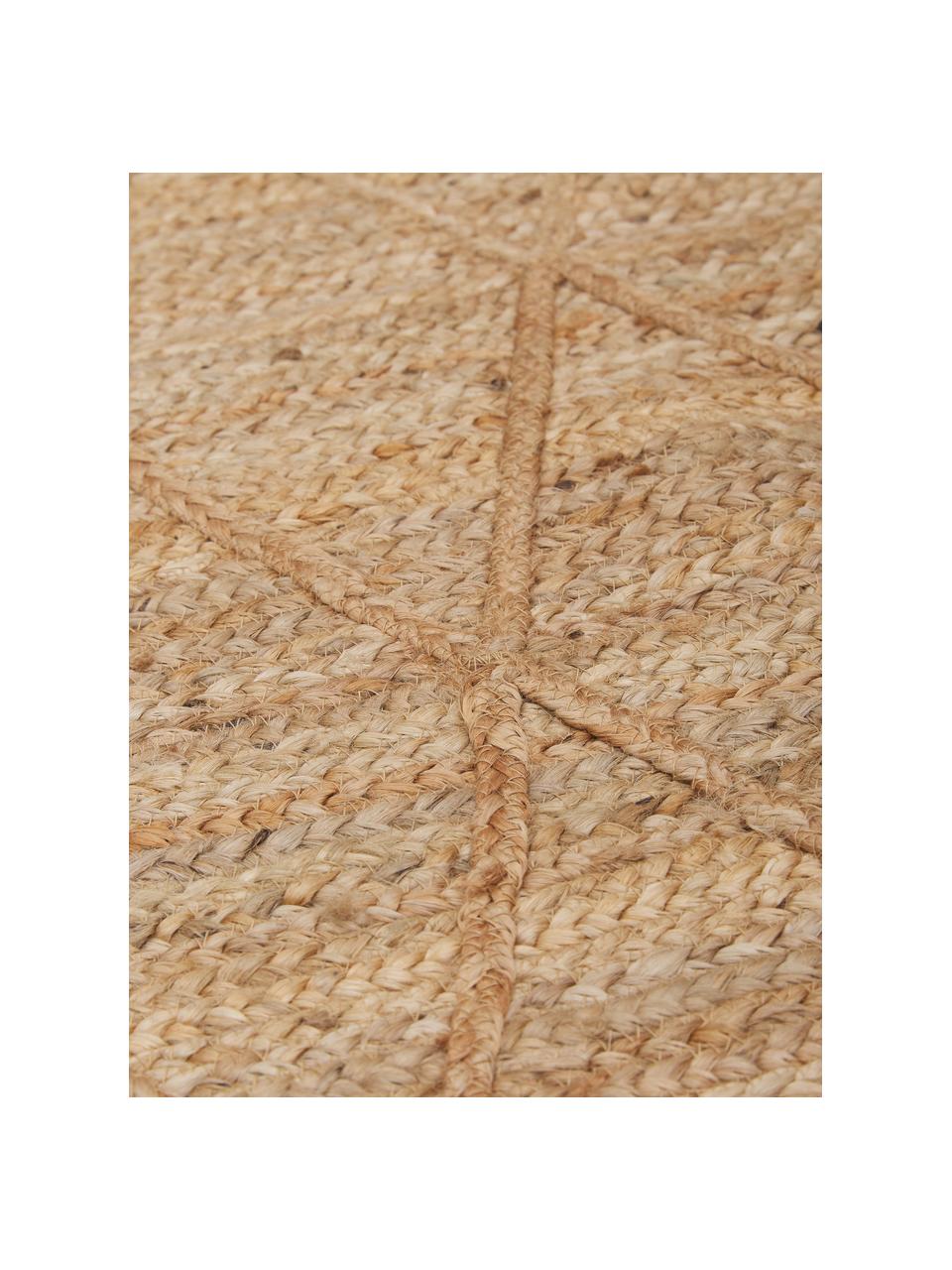 Ręcznie wykonany dywan z juty Jason, 100% juta, Beżowy, S 80 x D 150 cm (Rozmiar XS)