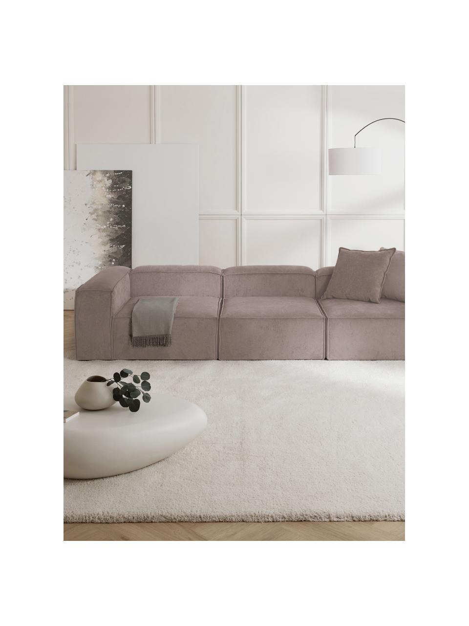 Mittelmodul Lennon aus Cord, Bezug: Cord (92 % Polyester, 8 %, Gestell: Massives Kiefernholz FSC-, Füße: Kunststoff Die Füße befin, Cord Taupe, B 89 x T 119 cm