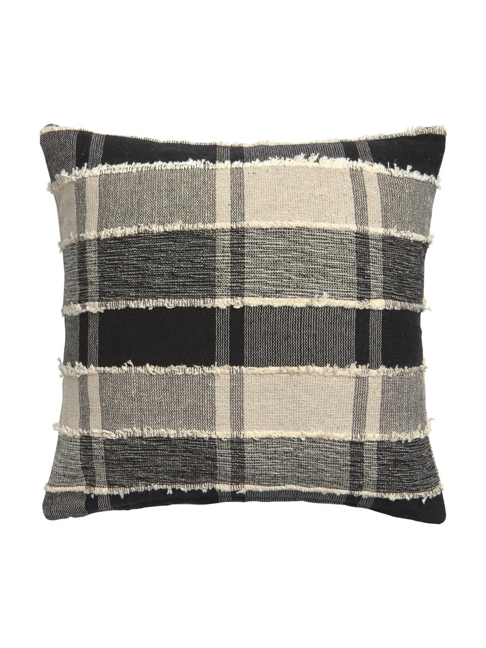 Housse de coussin 45x45 Roberto, Beige, noir