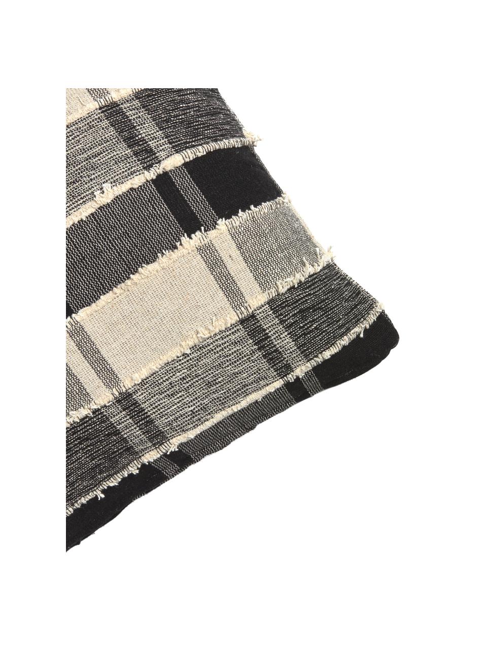 Housse de coussin 45x45 Roberto, Beige, noir