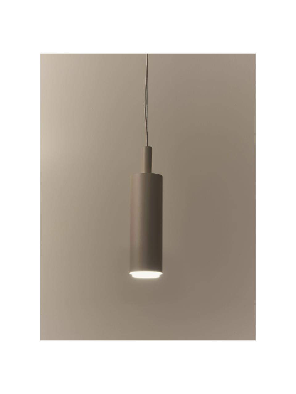 Lampa wisząca LED z metalu Jari, Beżowy, Ø 10 x W 40 cm