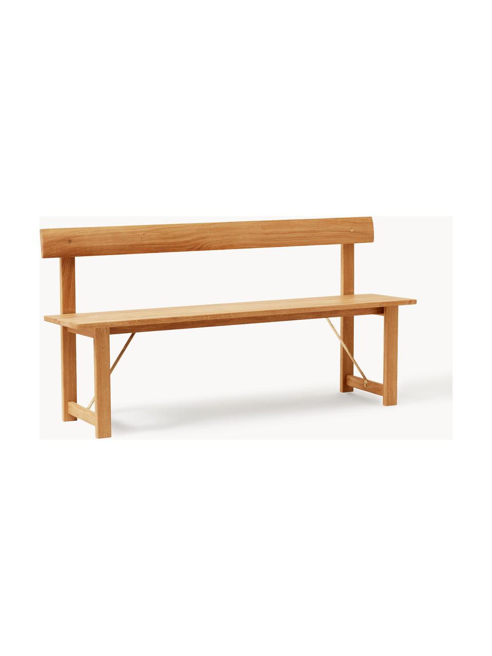 Sitzbank Position aus Eichenholz, Eichenholz

Dieses Produkt wird aus nachhaltig gewonnenem, FSC®-zertifiziertem Holz gefertigt., Eichenholz, B 155 x T 41 cm