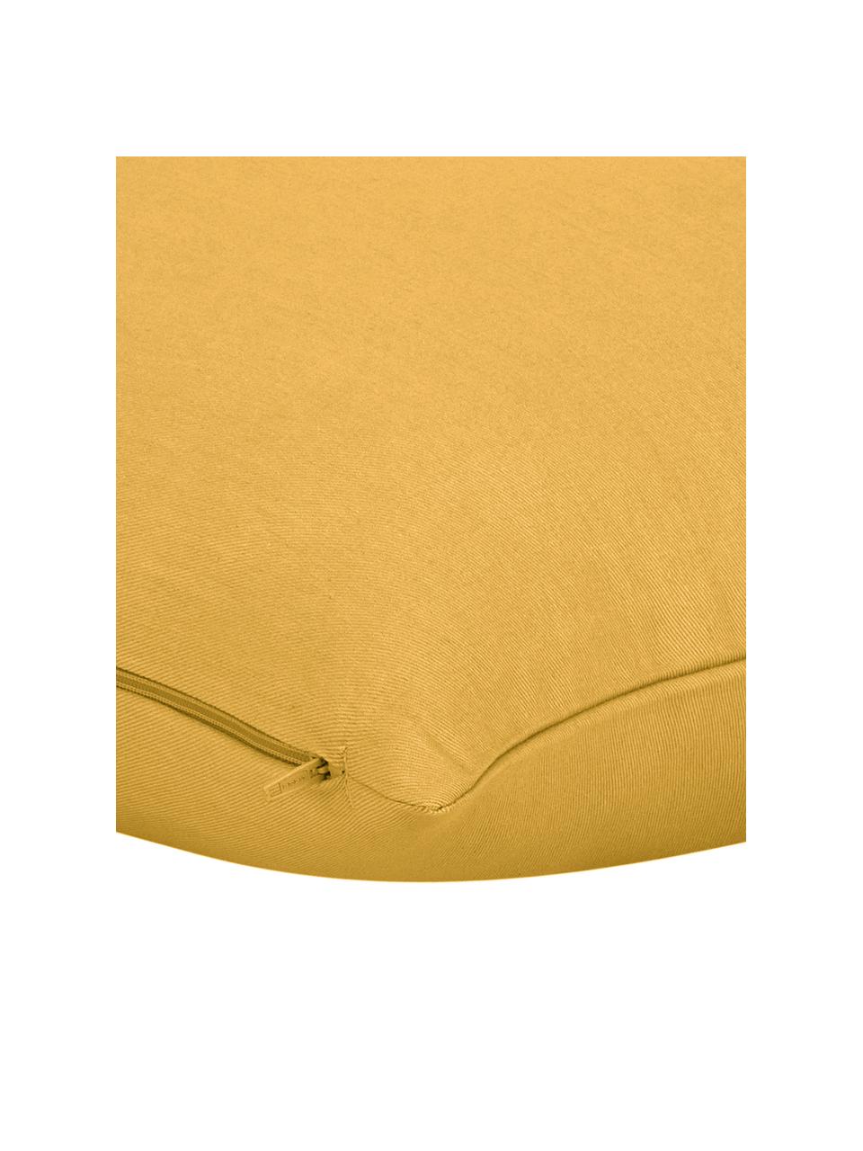 Housse de coussin jaune moutarde Mads, Jaune moutarde