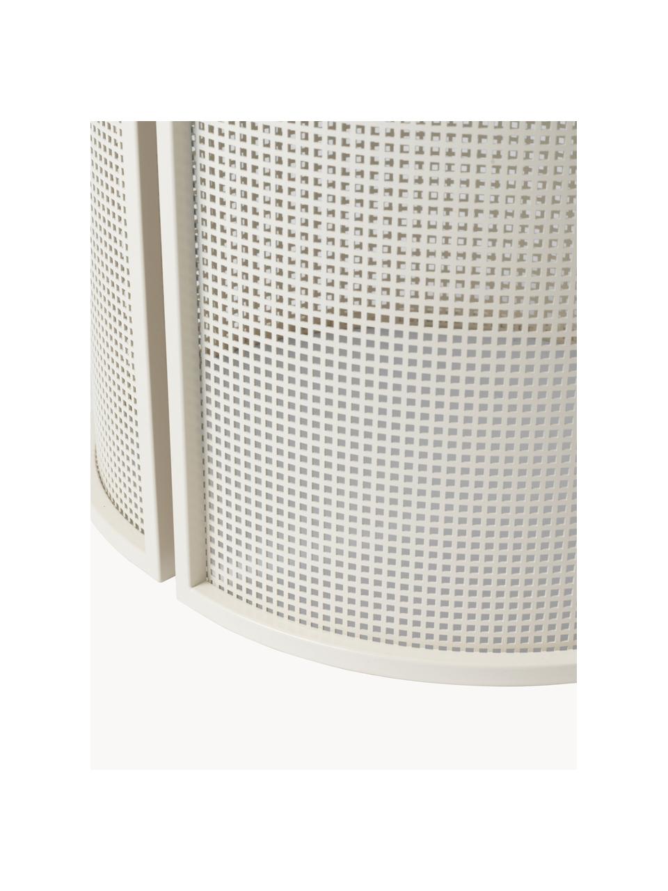 Mesa redonda para exterior Bauhaus, Acero con pintura en polvo, Blanco crema, Ø 120 x Al 73 cm