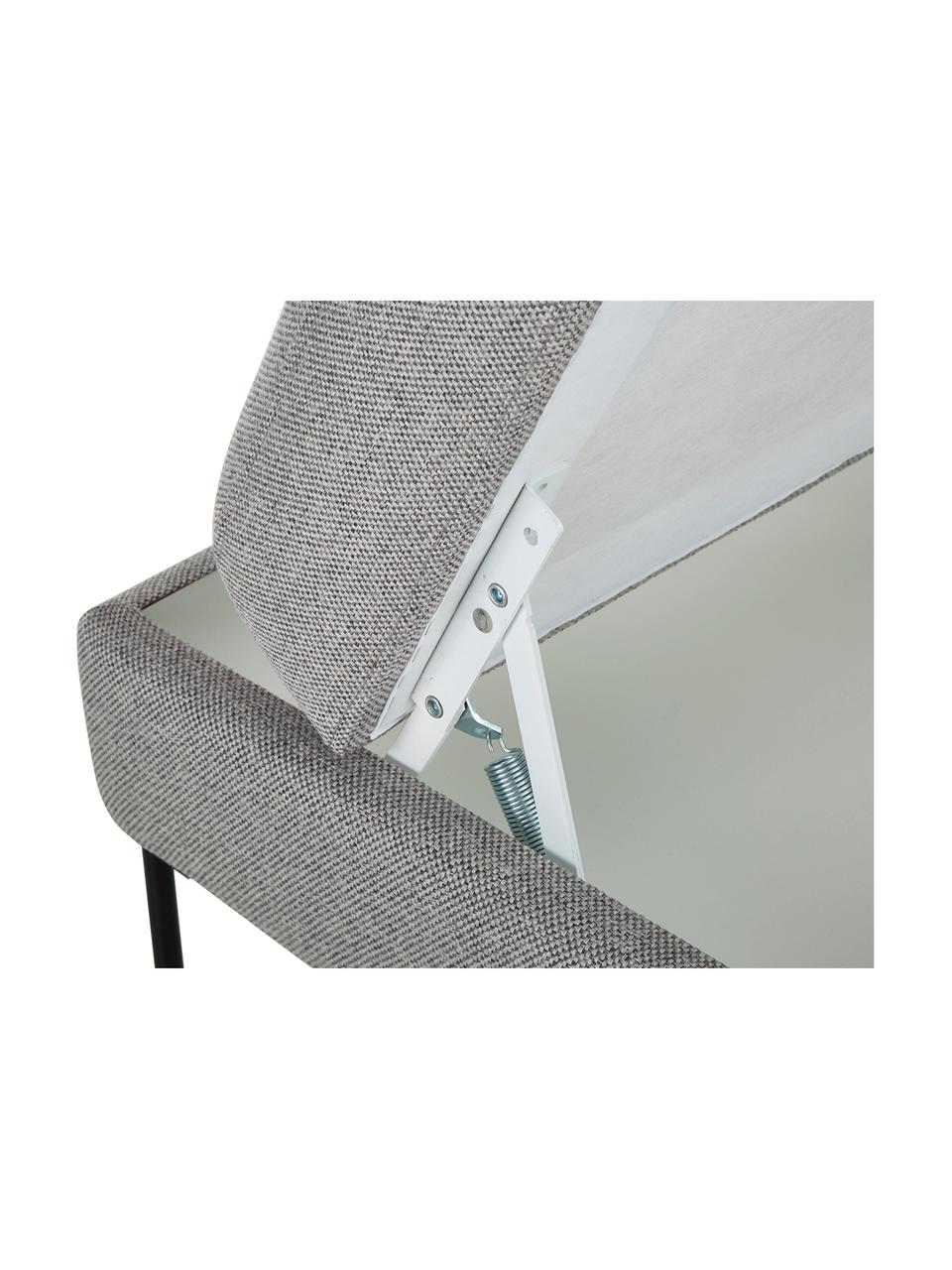Podnožka s úložným prostorem Cucita, Šedá, Š 75 cm, H 65 cm