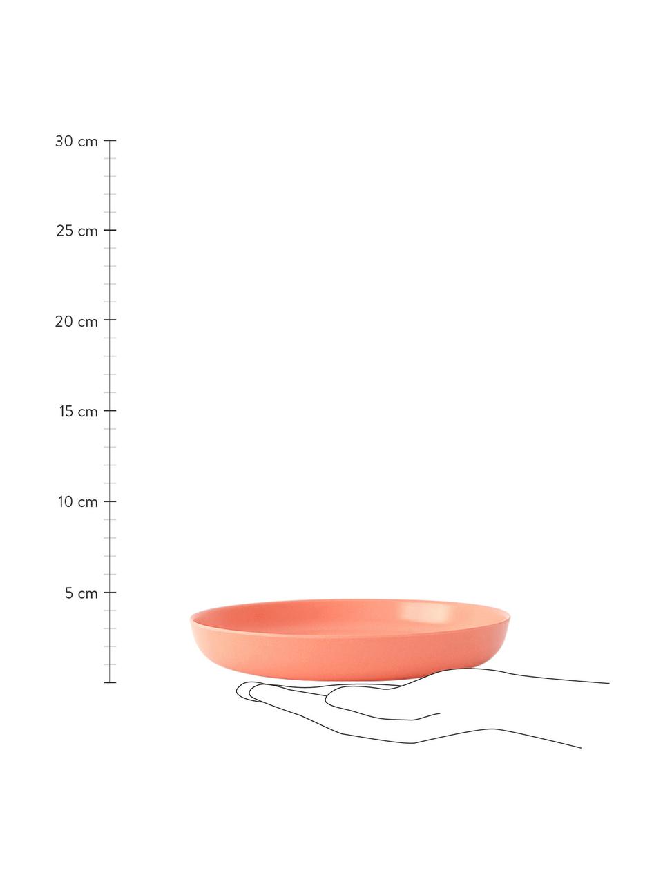 Ontbijtborden Bambino, 2 stuks, Bamboehoutvezels, melamine, voedselveilig
BPA-, PVC- en ftalatenvrij, Koraalrood, Ø 18 x H 3 cm