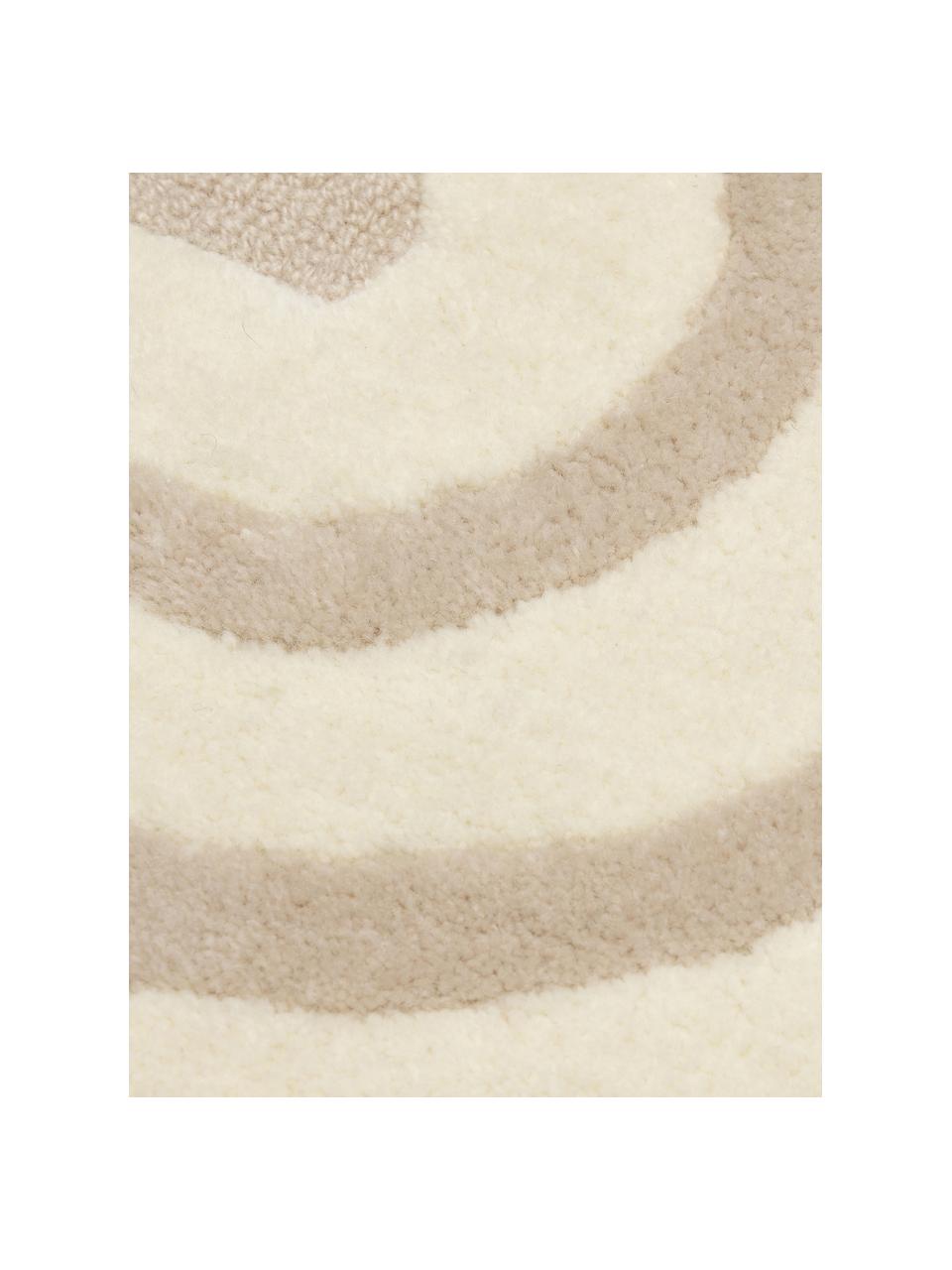 Tappeto in lana color beige/crema taftato a mano Arne, Retro: cotone Nel caso dei tappe, Beige/crema, Larg. 80 x Lung. 150 cm (taglia XS)