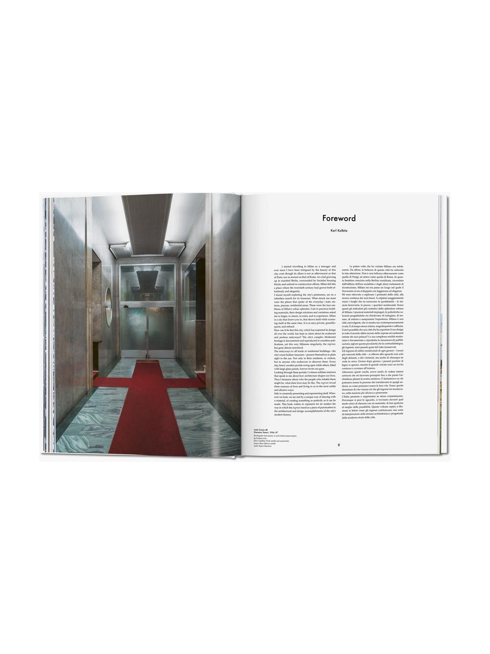 Libro illustrato Entryways of Milan, Carta, copertina rigida, Ingressi di Milano, Larg. 26 x Lung. 34 cm