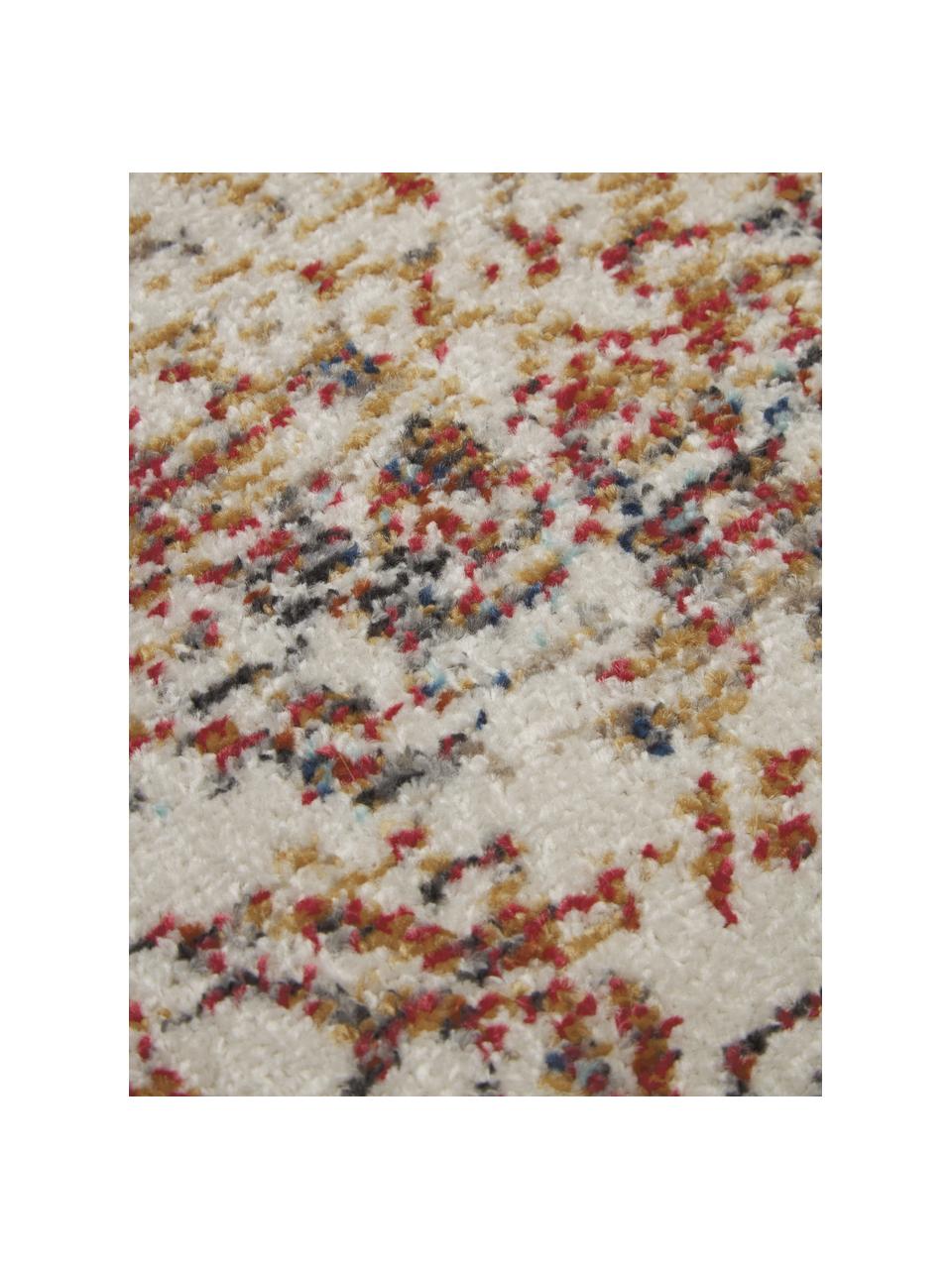 Tappeto vintage multicolore da interno-esterno Dana, 100% polipropilene, Tonalità beige, Larg. 120 x Lung. 180 cm (taglia S)