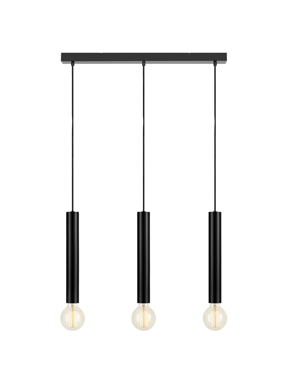 Grote hanglamp Sencillo, Zwart, B 75 x H 36 cm