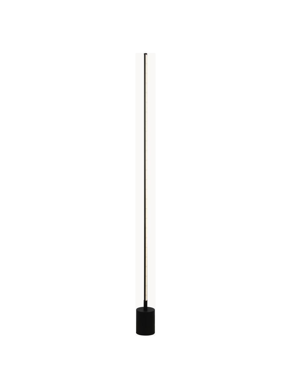 Lampa podłogowa LED z funkcją przyciemniania i zmiany koloru Flow, Metal powlekany, Czarny, W 145 cm