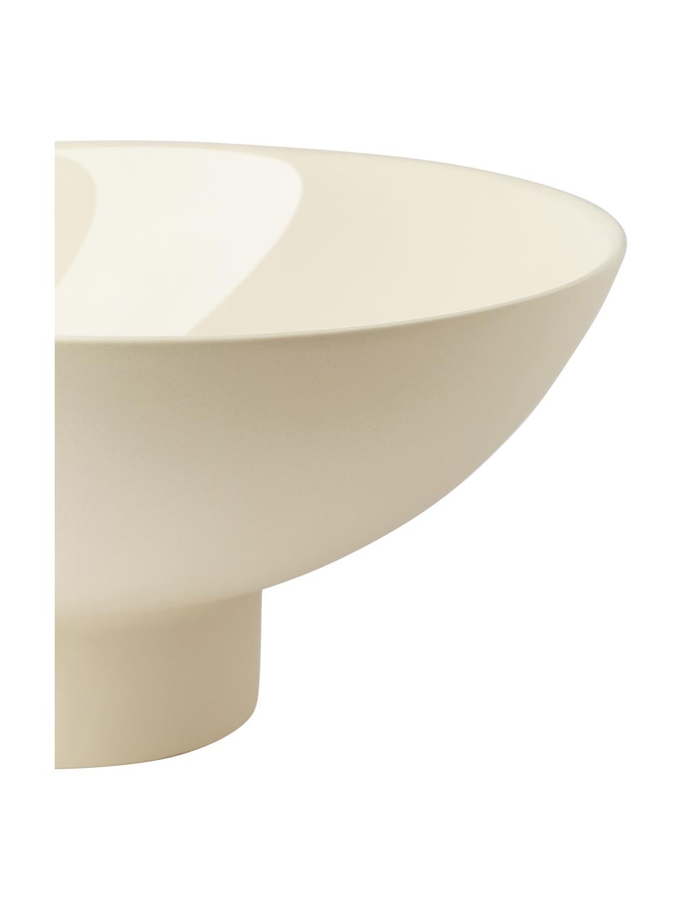 Deko-Schale Benito, Steingut, Beige, Ø 28 x H 13 cm