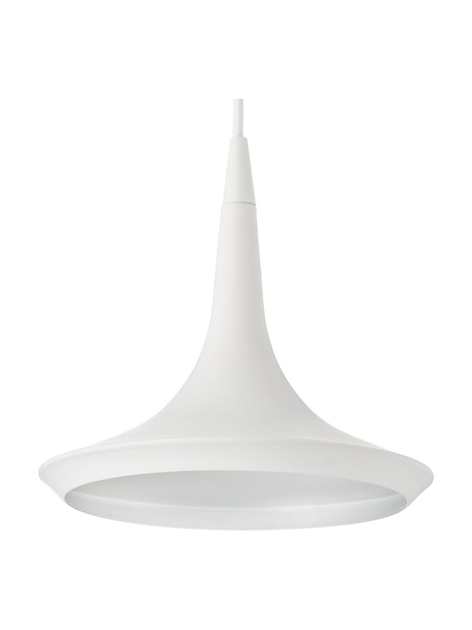 Mała lampa wisząca LED Swing, Biały, kremowy, Ø 22 cm