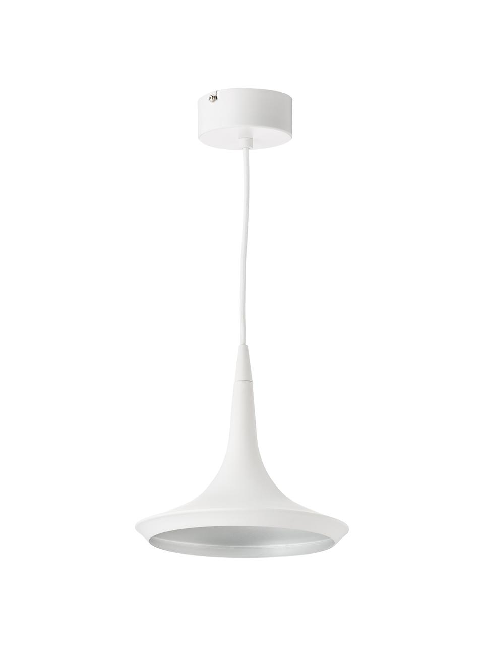 Mała lampa wisząca LED Swing, Biały, kremowy, Ø 22 cm