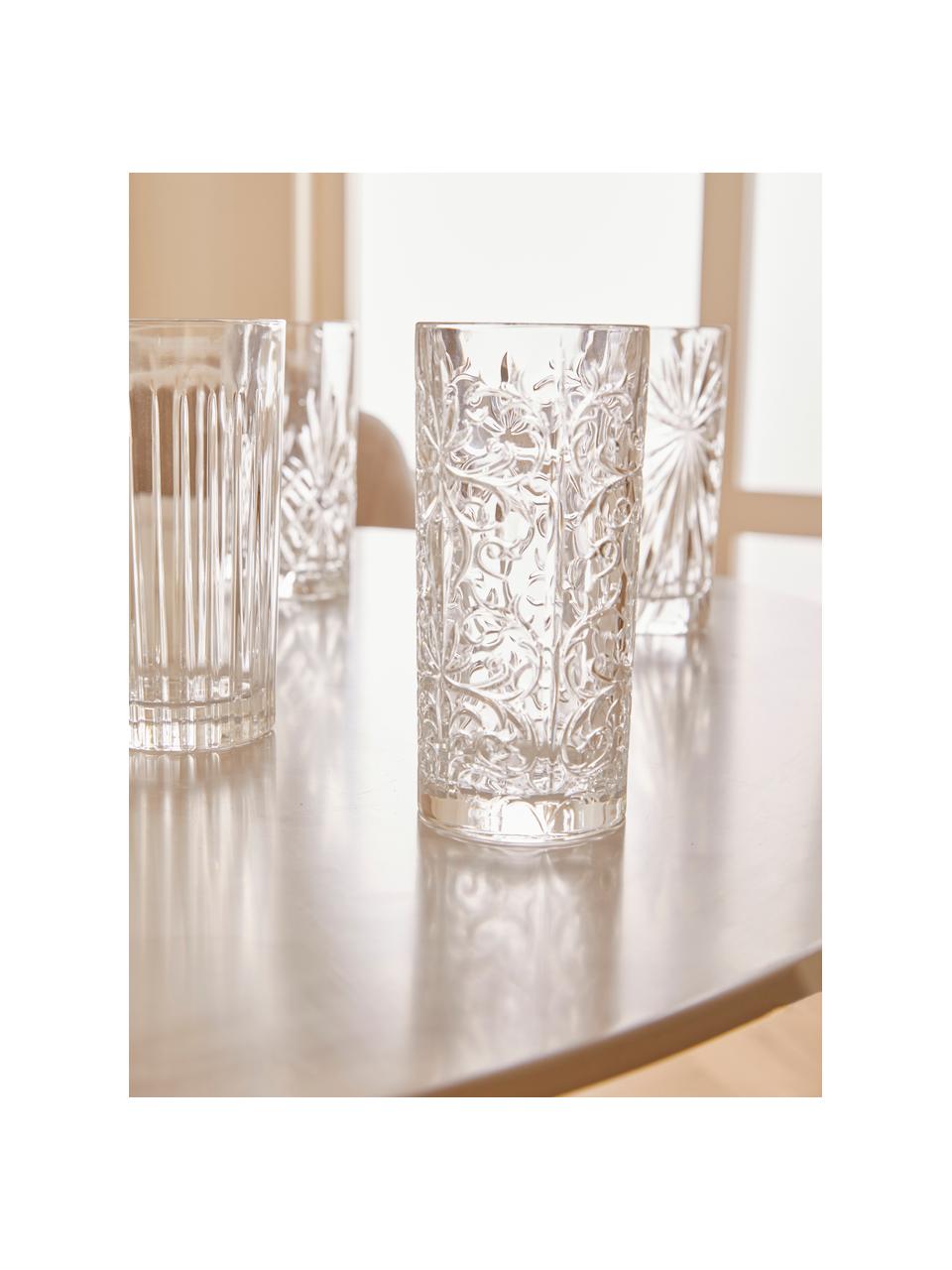 Komplet szklanek do koktajli ze szkła kryształowego Bichiera, 4 elem., Szkło kryształowe, Transparentny, Ø 7 x W 15 cm, 360 ml