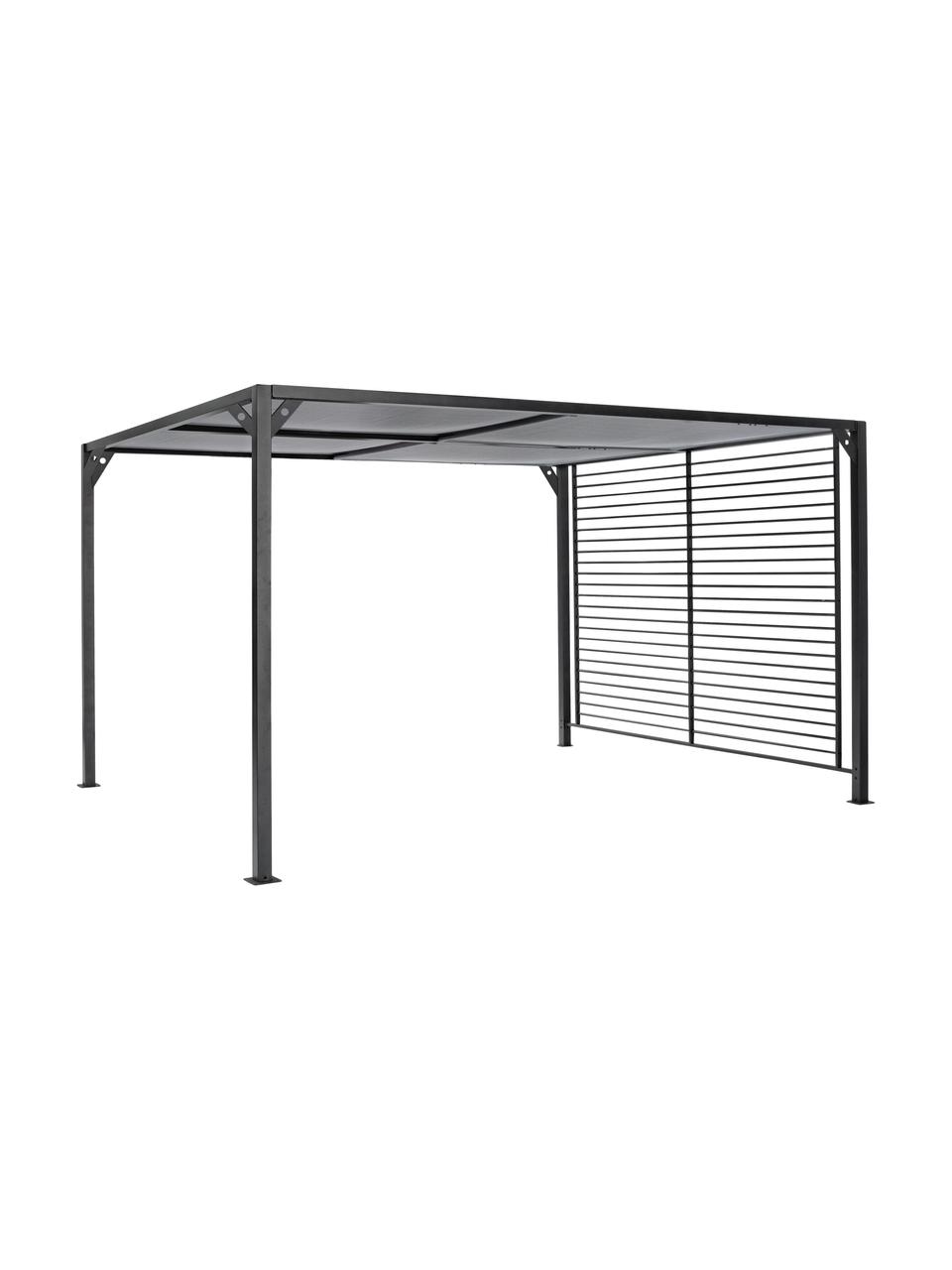 Toldo con techo corredizo Noah, Estructura: aluminio con pintura en p, Gris oscuro, 360 x 210 cm
