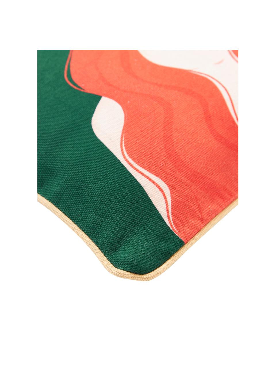 Federa arredo con motivo stato d'animo Kalima, 100% cotone, Do good, be good, Larg. 40 x Lung. 40 cm