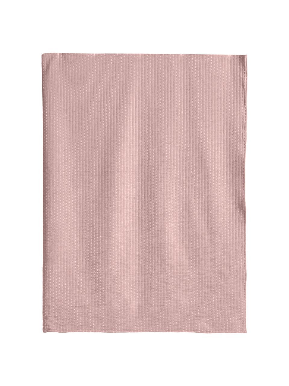 Tagesdecke Agata in Rosa mit Zierstich, 100% Baumwolle, Rosa, B 180 x L 260 cm (für Betten bis 160 x 200)